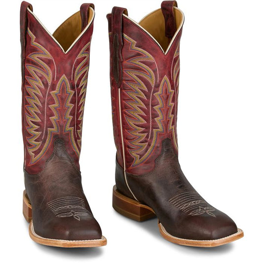 Justin Burchett Chocolate Goat Skin Boot