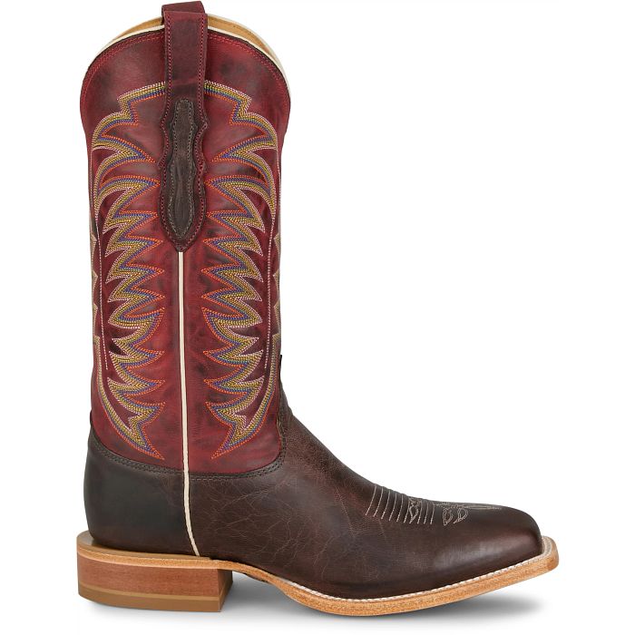Justin Burchett Chocolate Goat Skin Boot