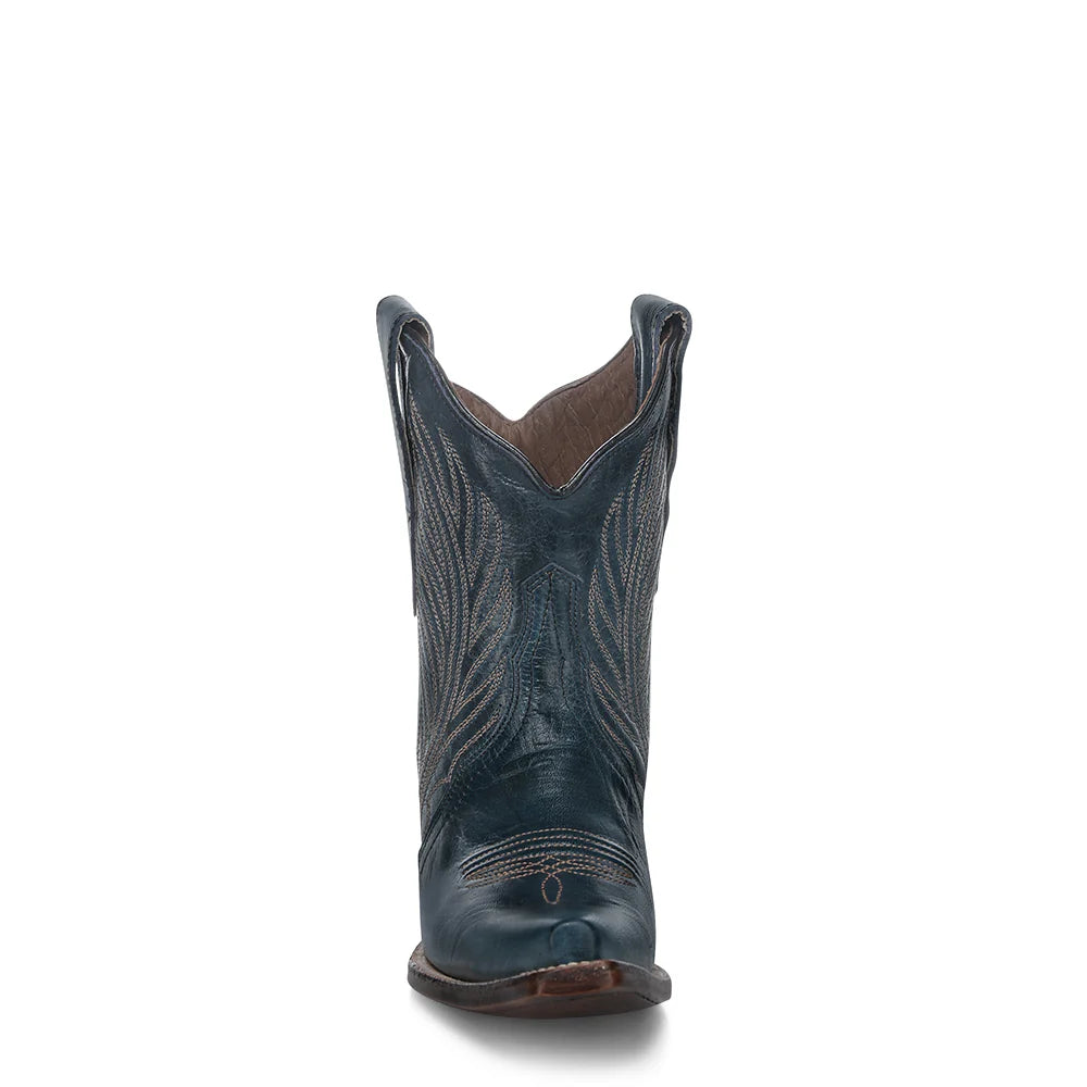 Circle G Navy Blue Embroidery Ankle Boot
