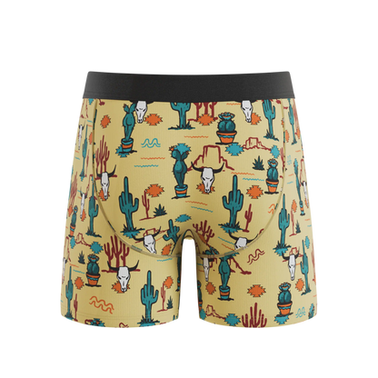 Shinesty Ball Hammock Boxers - Western Cactus Mirage