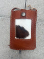 Pranee Cowhide Crossbody Phone Purse