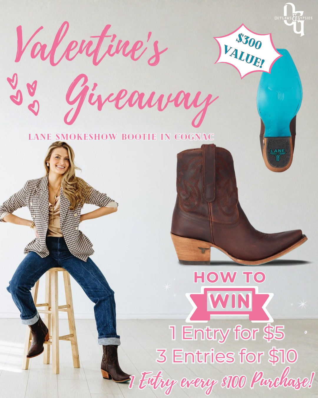 LANE SMOKESHOW BOOT RAFFLE