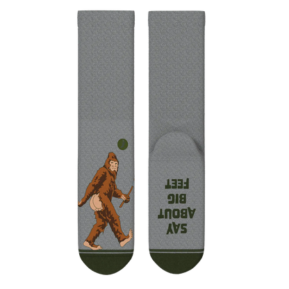 The Sassquatch Bigfoot Heel Hammock Crew Socks