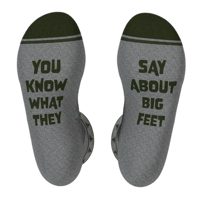 The Sassquatch Bigfoot Heel Hammock Crew Socks