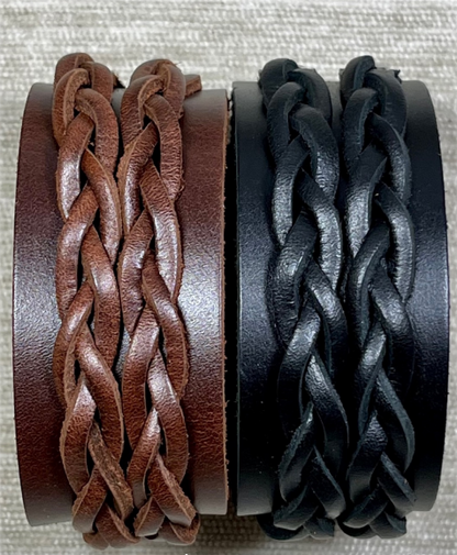 Pranee "Delta" Leather Bracelet