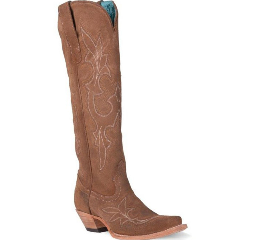 Corral LD Shedron Suede Embroidery Boot Tall Top