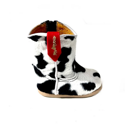 Mishmoccs Baby Cowprint Boots