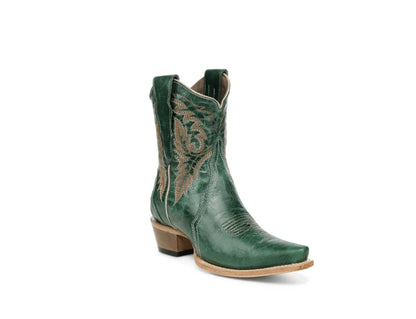 Circle G Green Ankle Cowhide Bootie