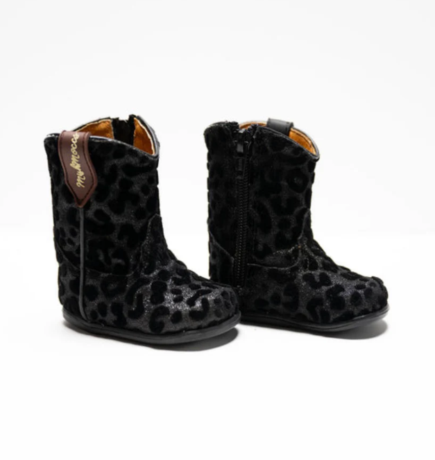 Mishmoccs Black Panther Round Toe Boots