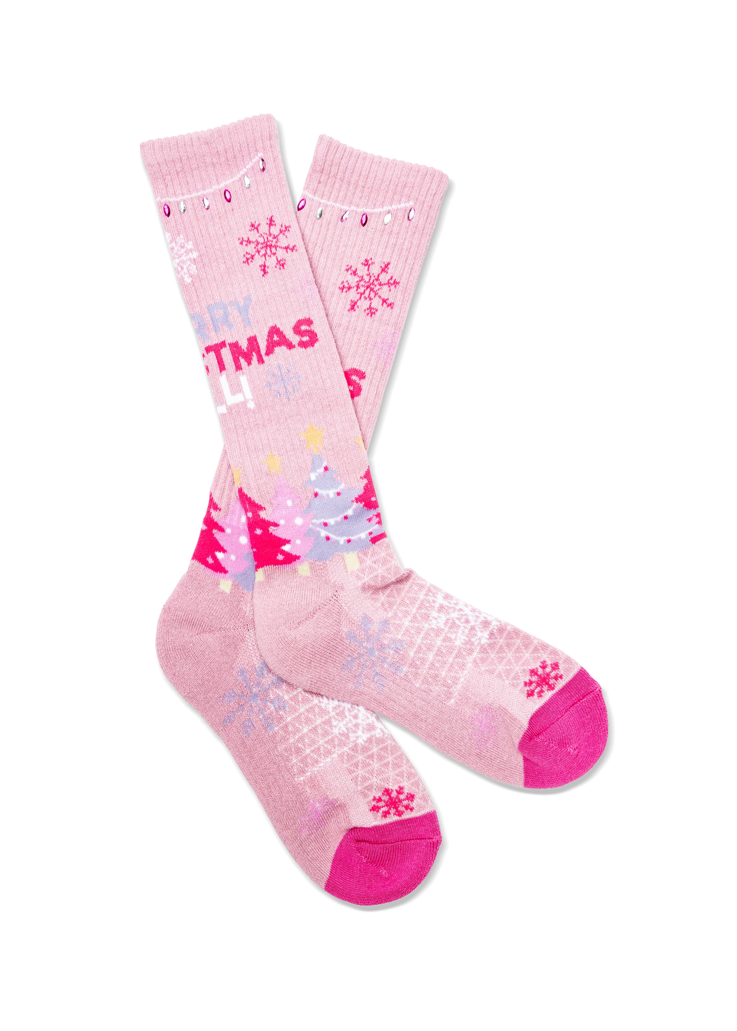 Lucky Chuck Merry Christmas Y'all Boot Socks