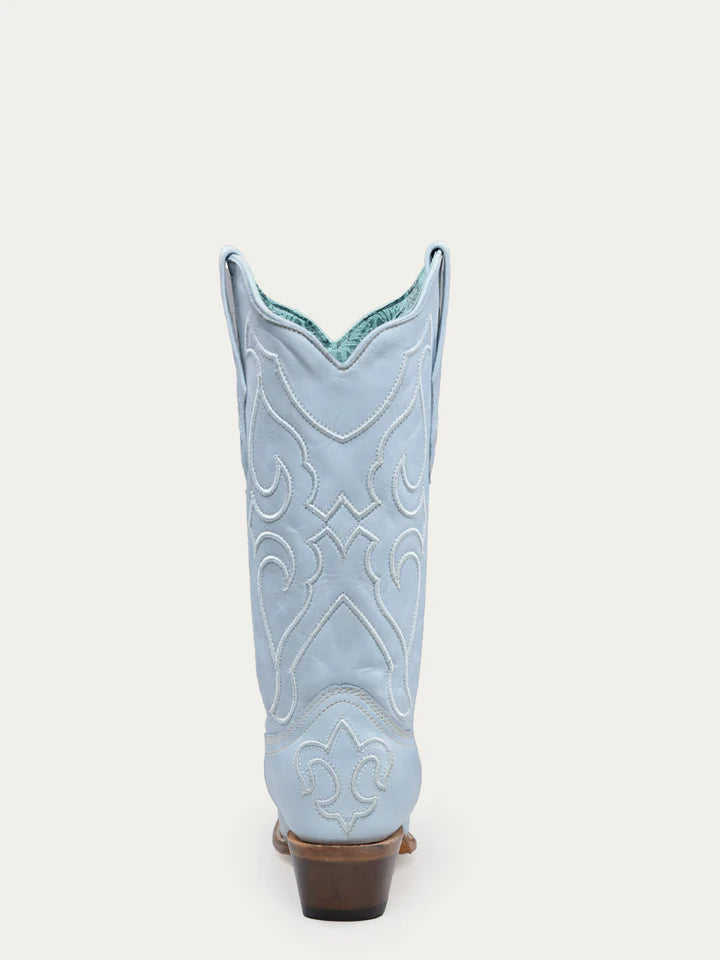 Corral LD Baby Blue Embroidery Boot