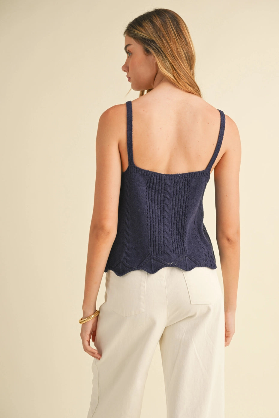 Relaxed Crop Sweater Tank