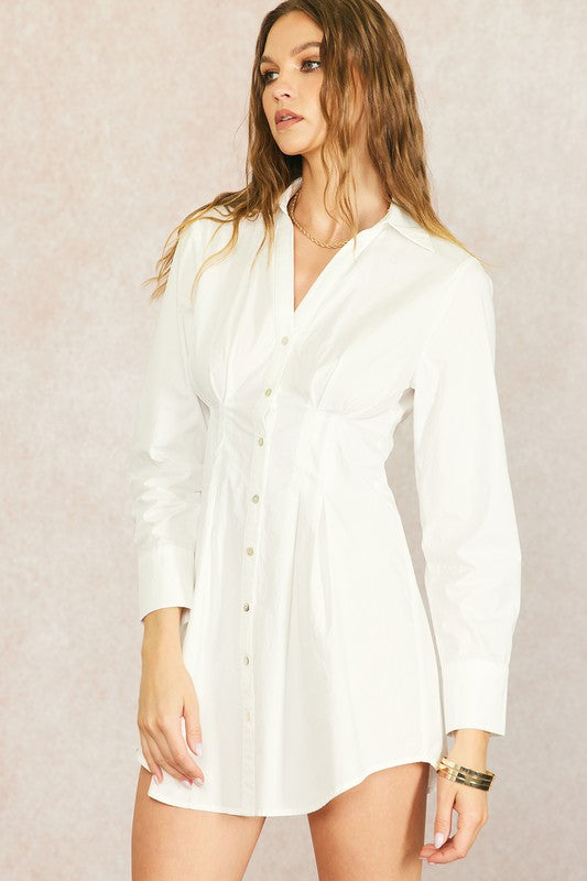Cotton Poplin Shirt Dress