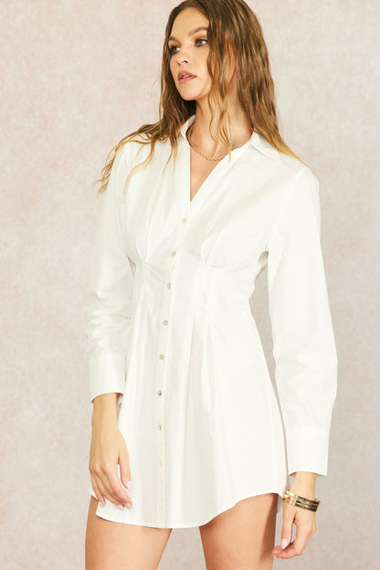 Cotton Poplin Shirt Dress
