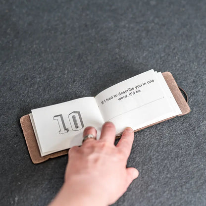 What I Love About Dad Leather Book