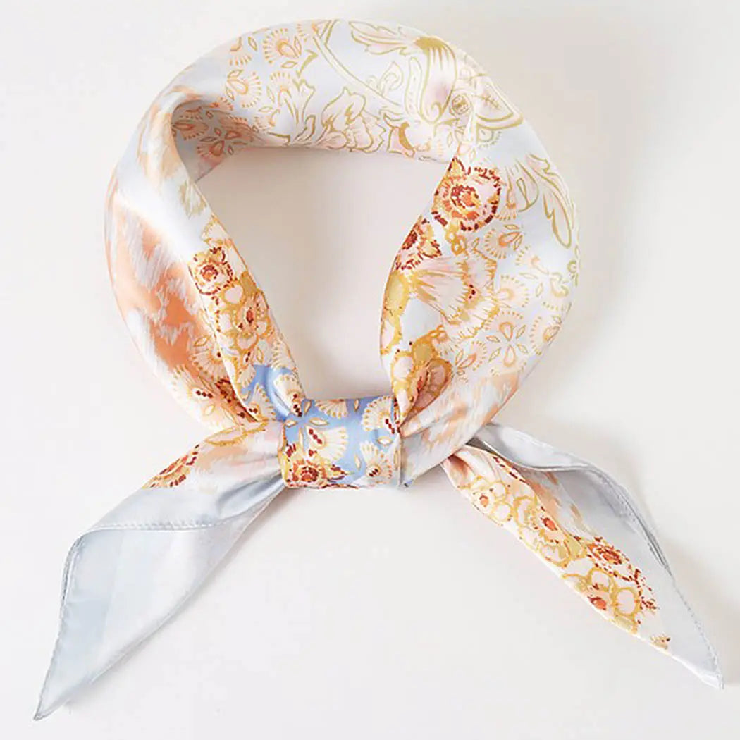 Floral Abstract Silky Scarves