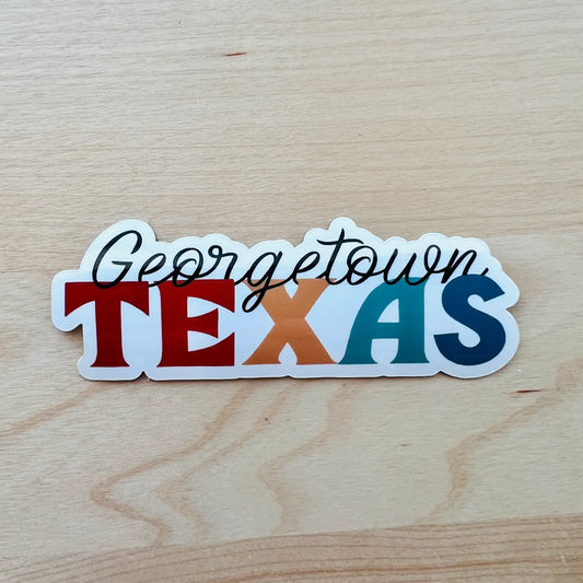 Georgetown Texas Colors Sticker