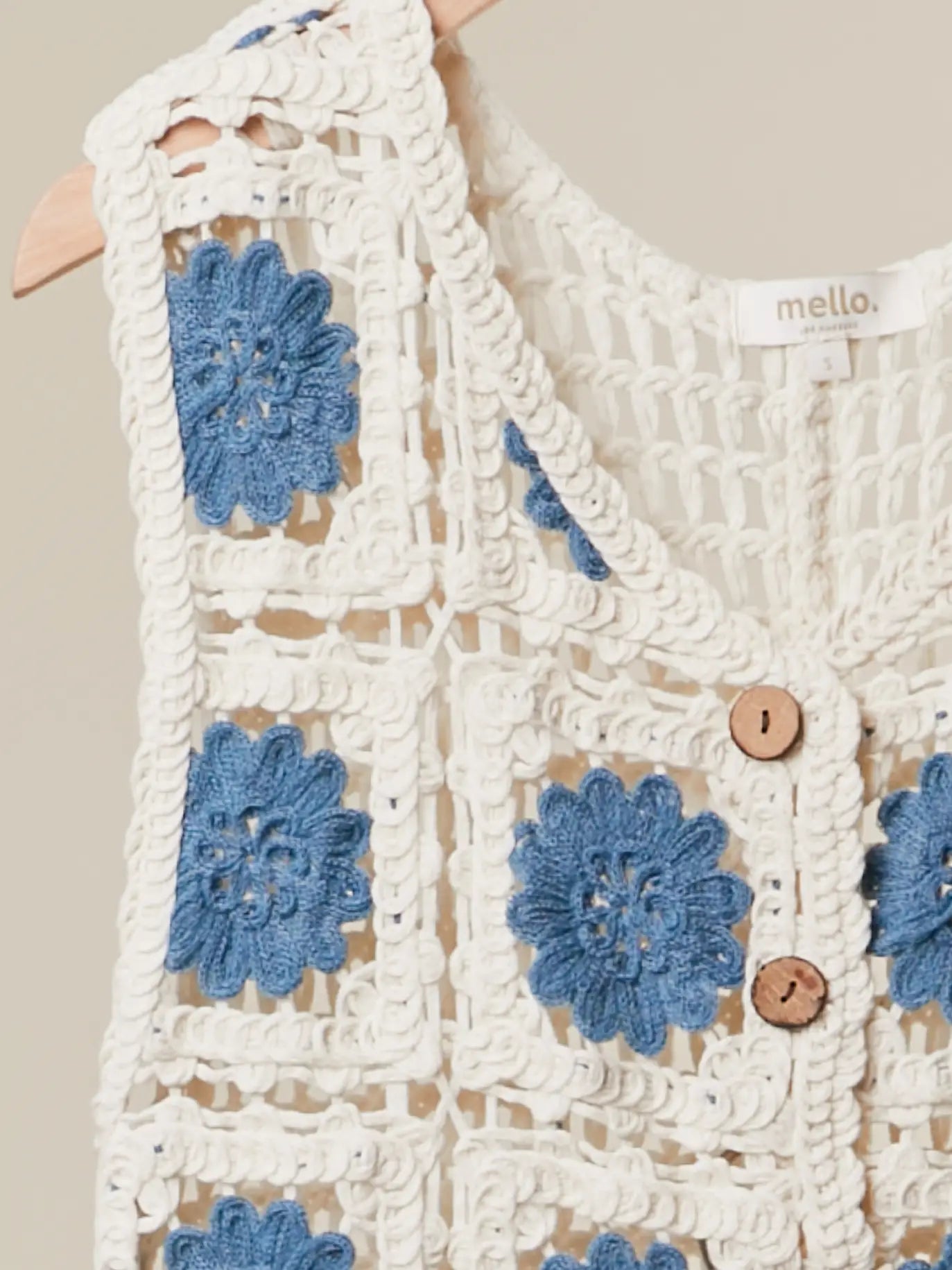Crochet Floral Detail Tank Top