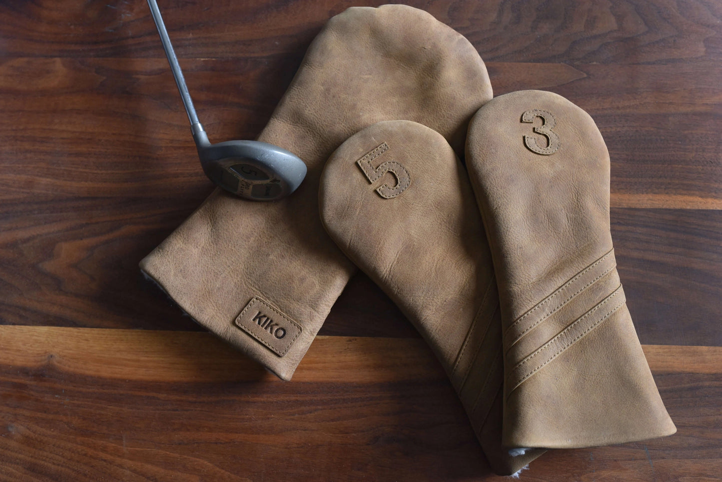 Leather Golf Headcover - Tan