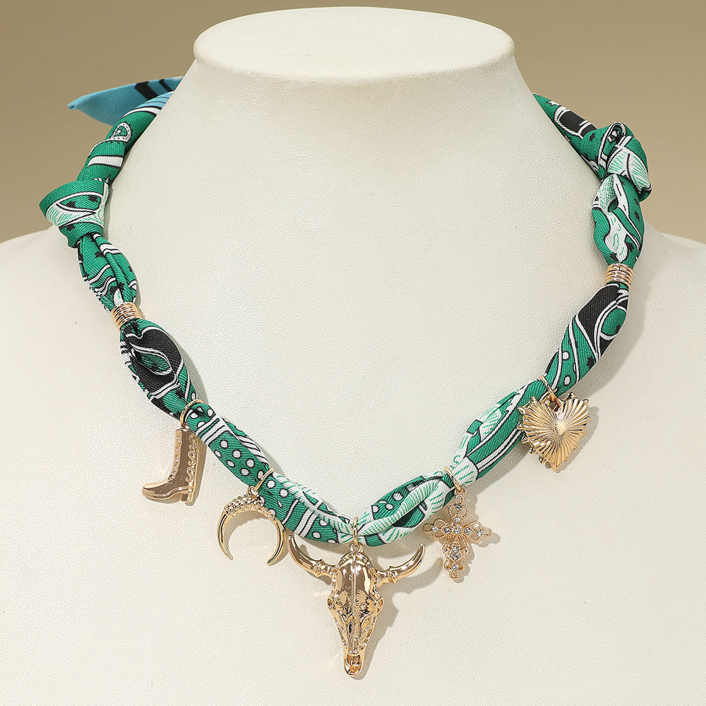 Western Charm Bandana Necklace