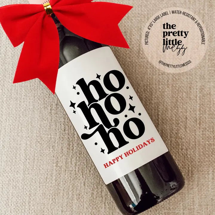 Holiday Wine Labels