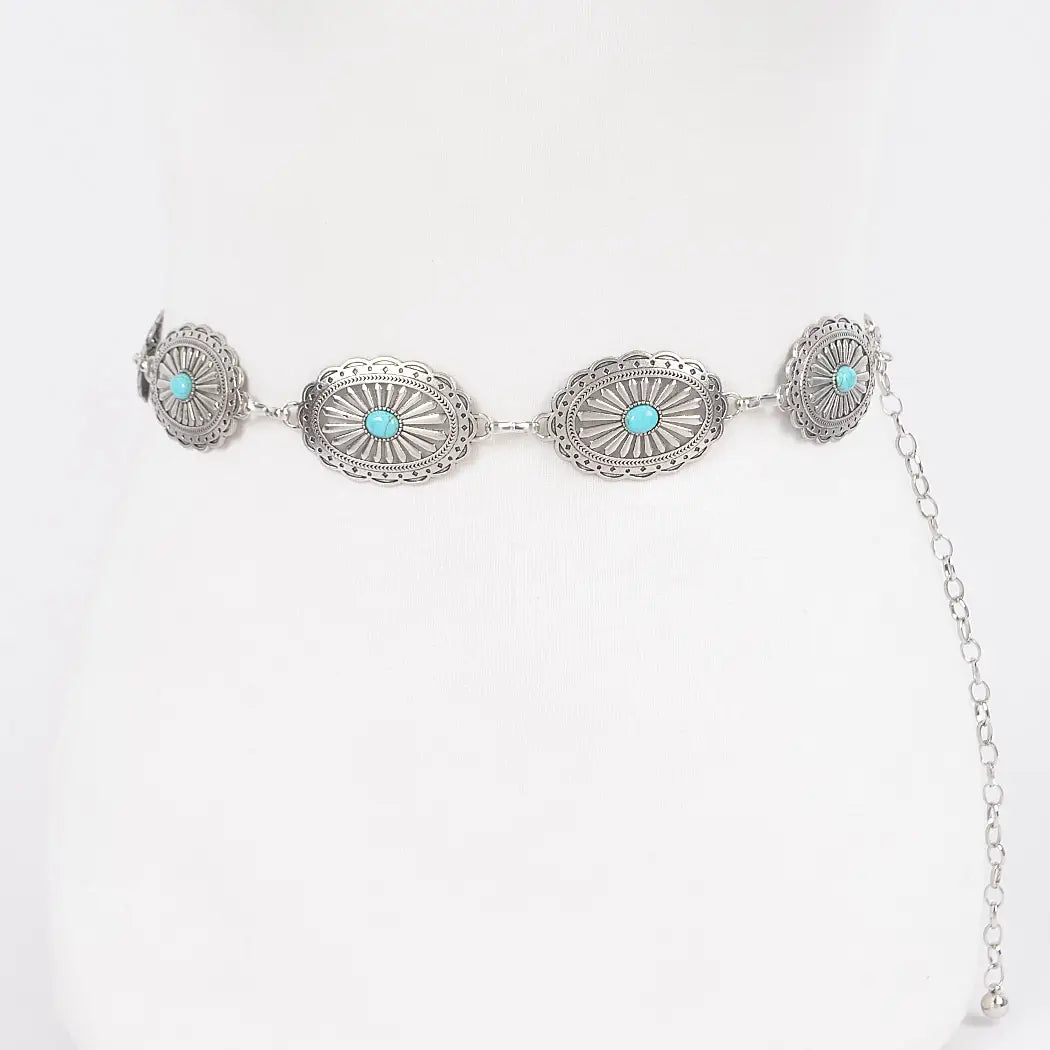 Medium Western Chain Concho Belt