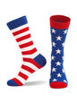 Independence Day American Flag Stripes Socks