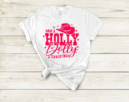 Holly Dolly Christmas Graphic Tee