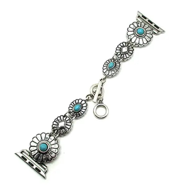 Turquoise Concho Apple Watch Band