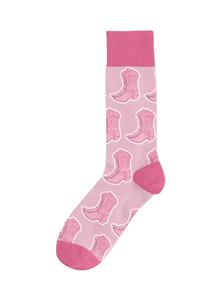 Pink Boot Socks