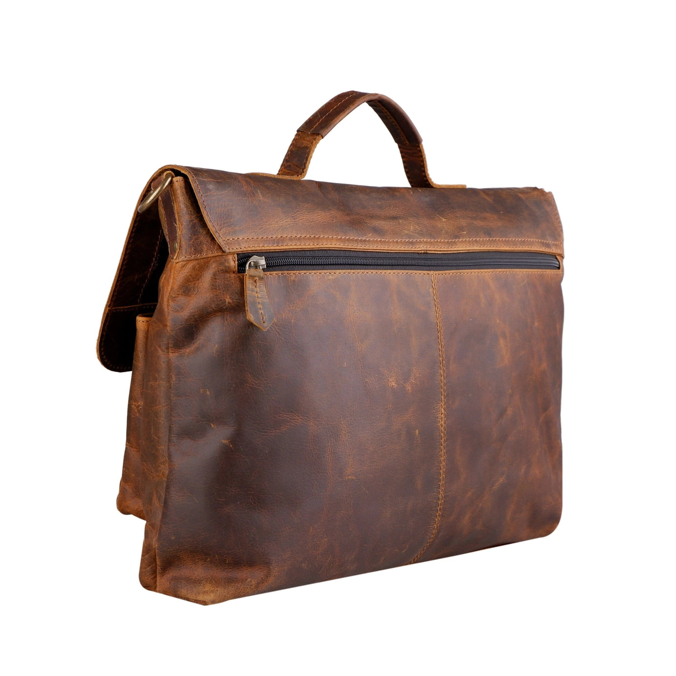 The Genuine Buffalo Leather Laptop Briefcase
