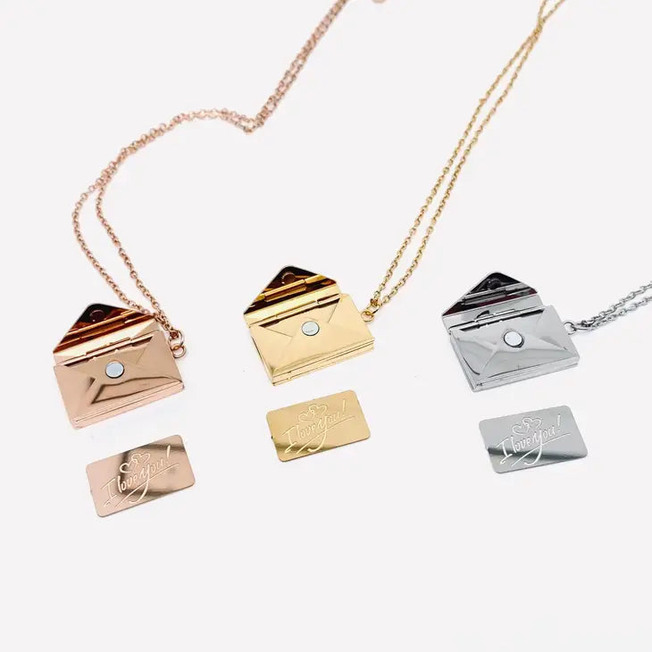 Openable Envelope Necklace