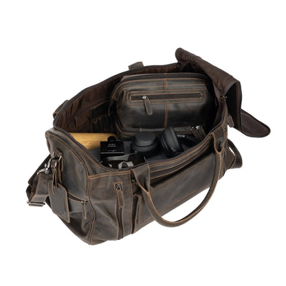 Large Leather Weekender Bag - Vintage Sandal