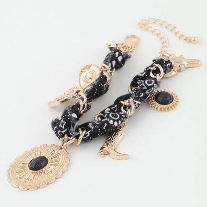 Western Bandana Charm Bracelet