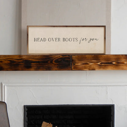 "Head Over Boots For You" Framed Wall Art