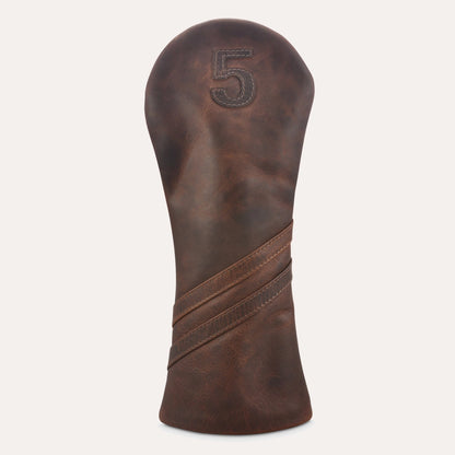 Leather Golf Headcover - Dark Brown