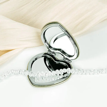 Mini Foldable Heart Pocket Mirror