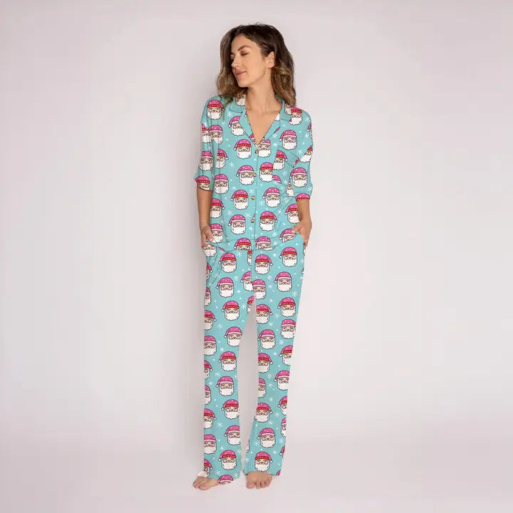 Blue Santa Cozy Loungewear Set