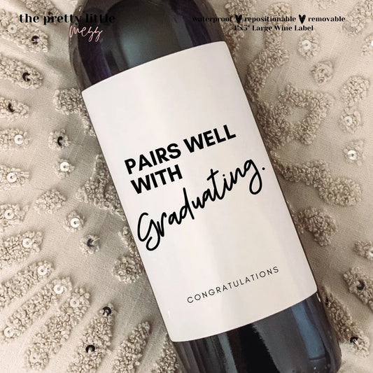 Graduation Wine Label