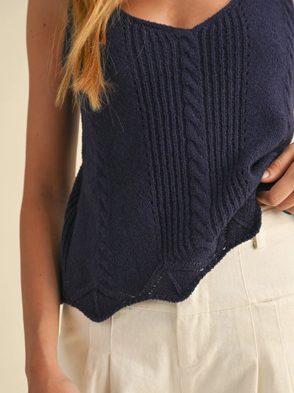 Relaxed Crop Sweater Tank