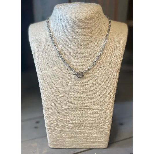 Stainless Steel Toggle Necklace