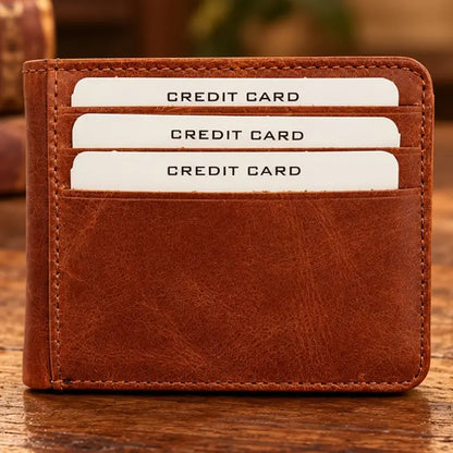 Full Grain Magnetic Bifold Wallet