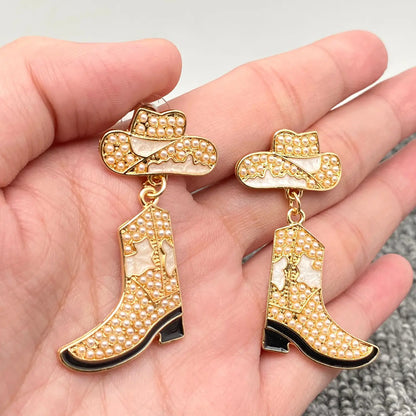 Western Boot & Hat Earrings