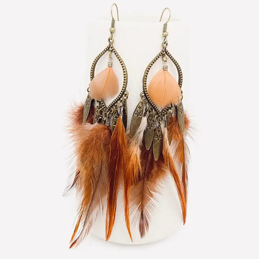 Bohemian Feather Earrings