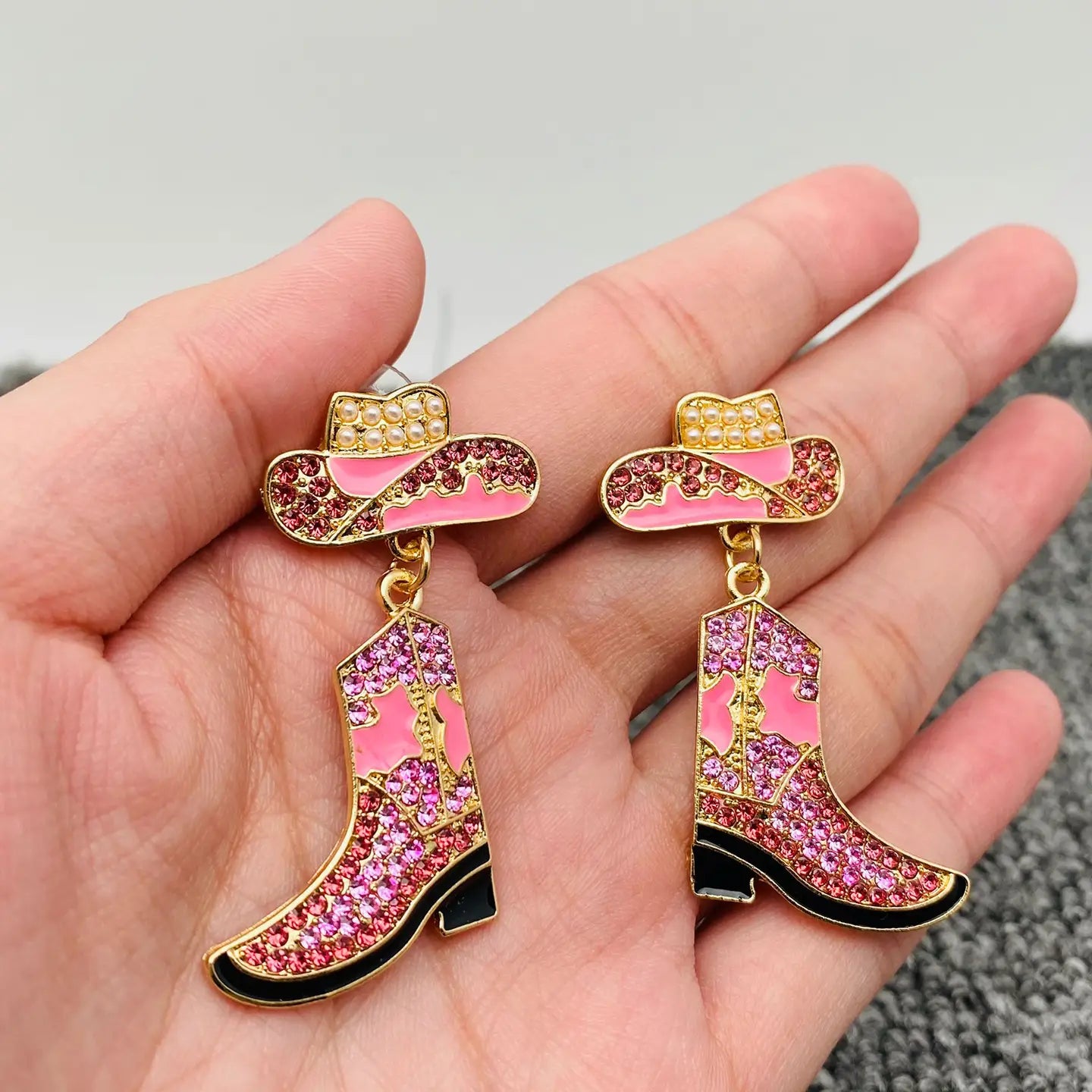 Western Boot & Hat Earrings