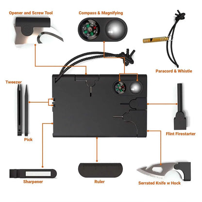 18-in-1 Credit Card Survival Tool