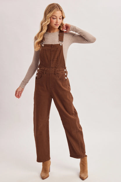 Root Beer Utility Barrel Overall Jumpsuit