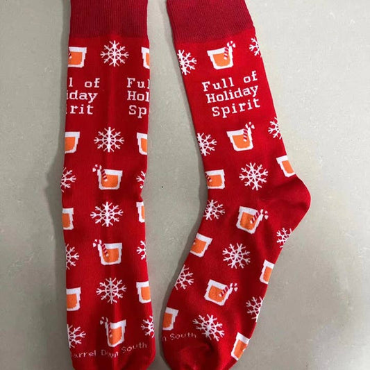 Full of Holiday Spirit Bourbon Socks