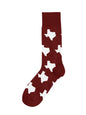 Texas Maroon Socks