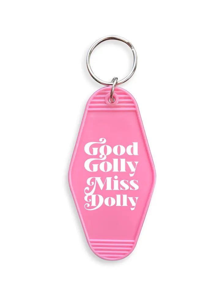 Good Golly Miss Dolly Motel Keychain